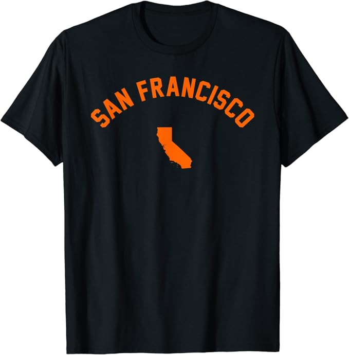 San Francisco California Classic City TShirt Amazon.co.uk Fashion